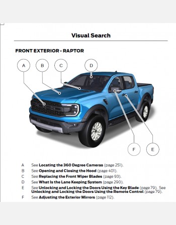 ford ranger 2024 owners manual